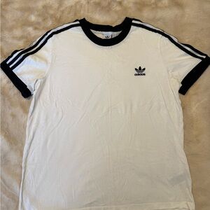 Adidas Women’s White Tee with Black Trim